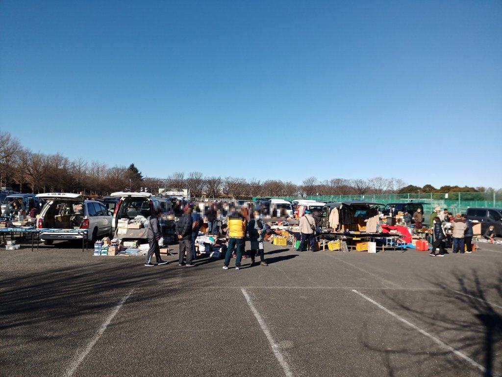 川越のフリマ　　　　　　　　と餃子