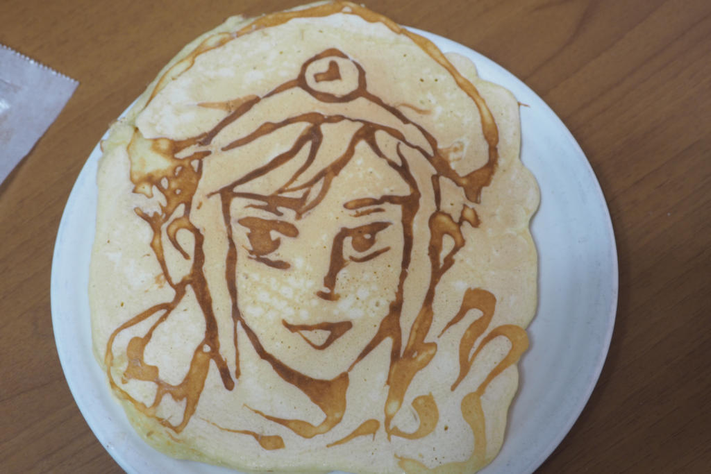 ホットケーキ・アートにチャレンジ