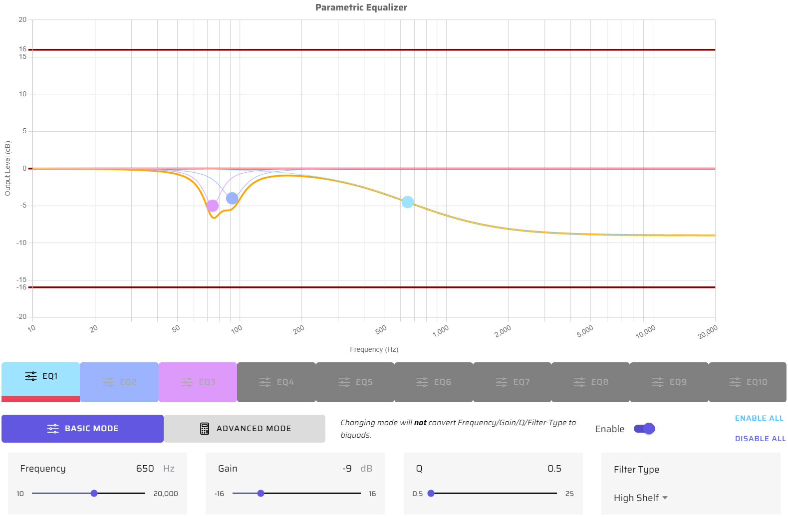 P-610A Originalの特性を補償する